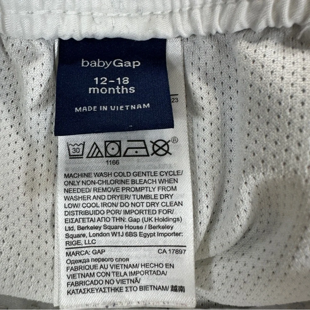 GAP Kids Red White Blue Star Swim Trunk Shorts Sz 18-24M Memorial Fourth of July